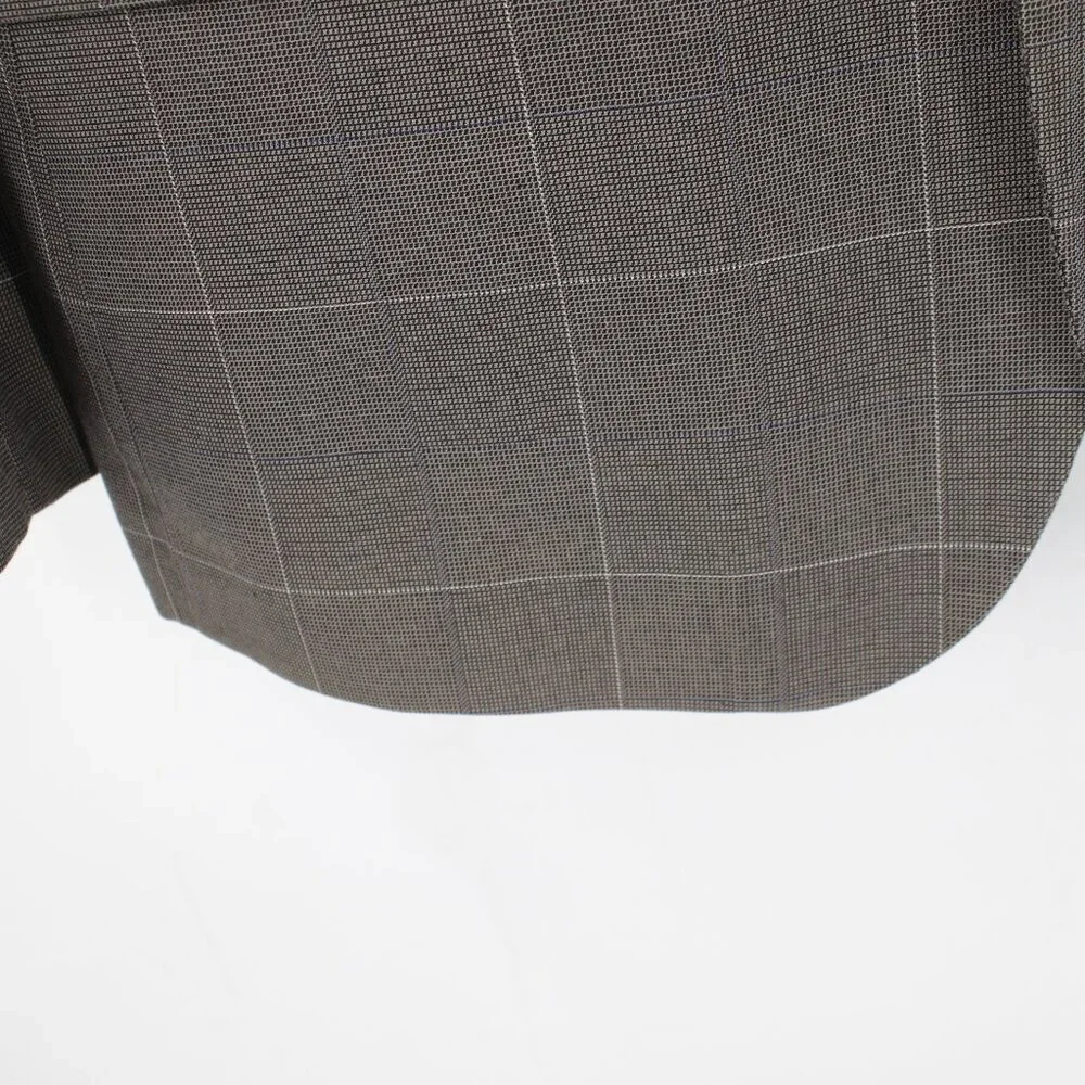 J Crew Sport Coat Mens 42R Thompson Cotton Windowpane Plaid‎ Single Breasted